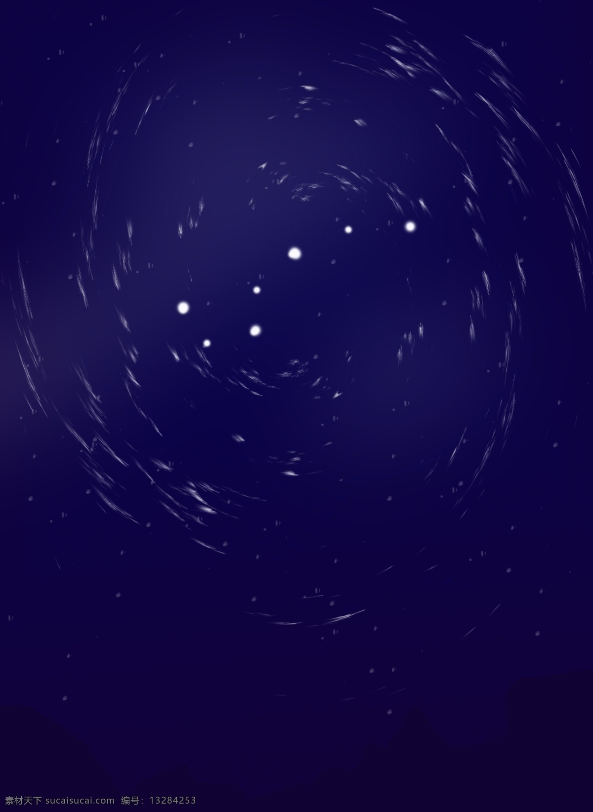蓝色天空 星空 北极 七星 渐变 背景 深蓝色 黑色 北极星