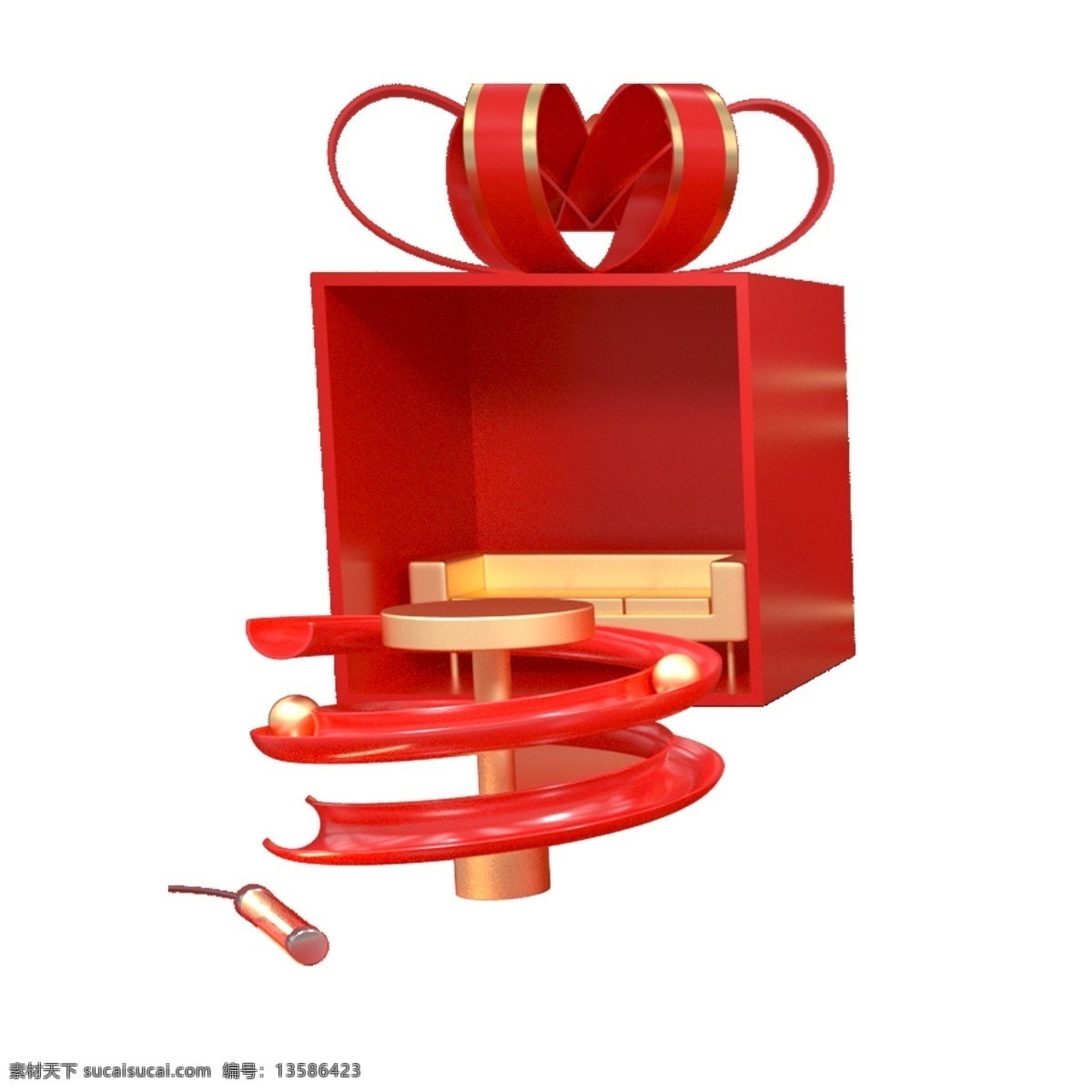 红色 包装 礼盒 免 抠 图 滑梯 礼物包装盒 卡通图案 卡通插画 时尚装饰品 红色丝带 红色正方体 红色喜庆礼盒