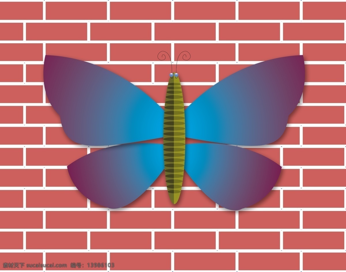 分层 翅膀 蝴蝶 蝴蝶翅膀 蝴蝶花 蝴蝶结 花蝴蝶 墙 蝴蝶素材下载 蝴蝶模板下载 墙面 砖墙 蝴蝶身躯 眼睛 源文件 psd源文件