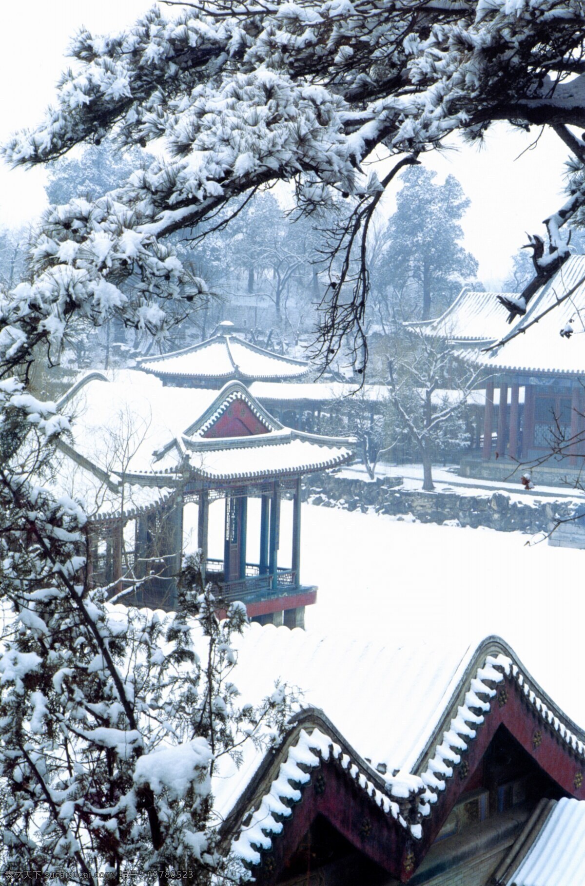 谐趣园雪景 北京颐和园 颐和园 风景 风景名胜 风景区 旅游风景 国内风景 中国风景 山水风景 古代园林 园林建筑 传统园林 中国园林 雪景 冬天 冬景 旅游摄影 国内旅游 摄影图库