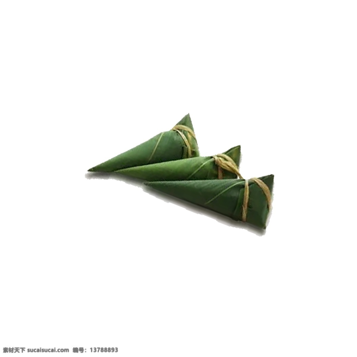 三只粽子 三只 绿色 粽子