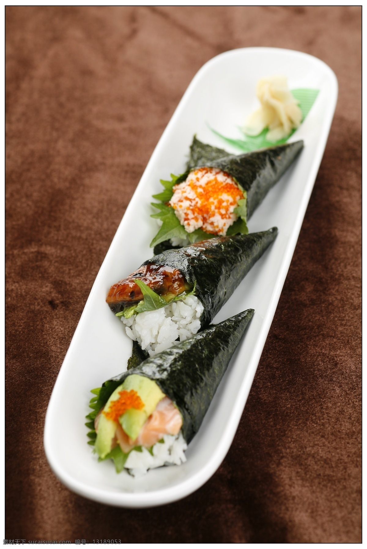寿司手卷 寿司 寿司类 日本菜 料理 日本料理 餐饮美食