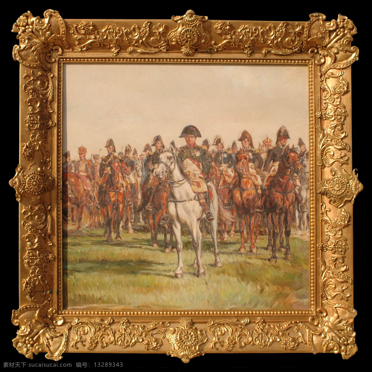 油画将军 拿破仑 将军 出征 军队 骑兵 骑兵出征 油画 画框 西画 欧洲画 文艺复新 彩绘 装饰画 美术绘画 文化艺术