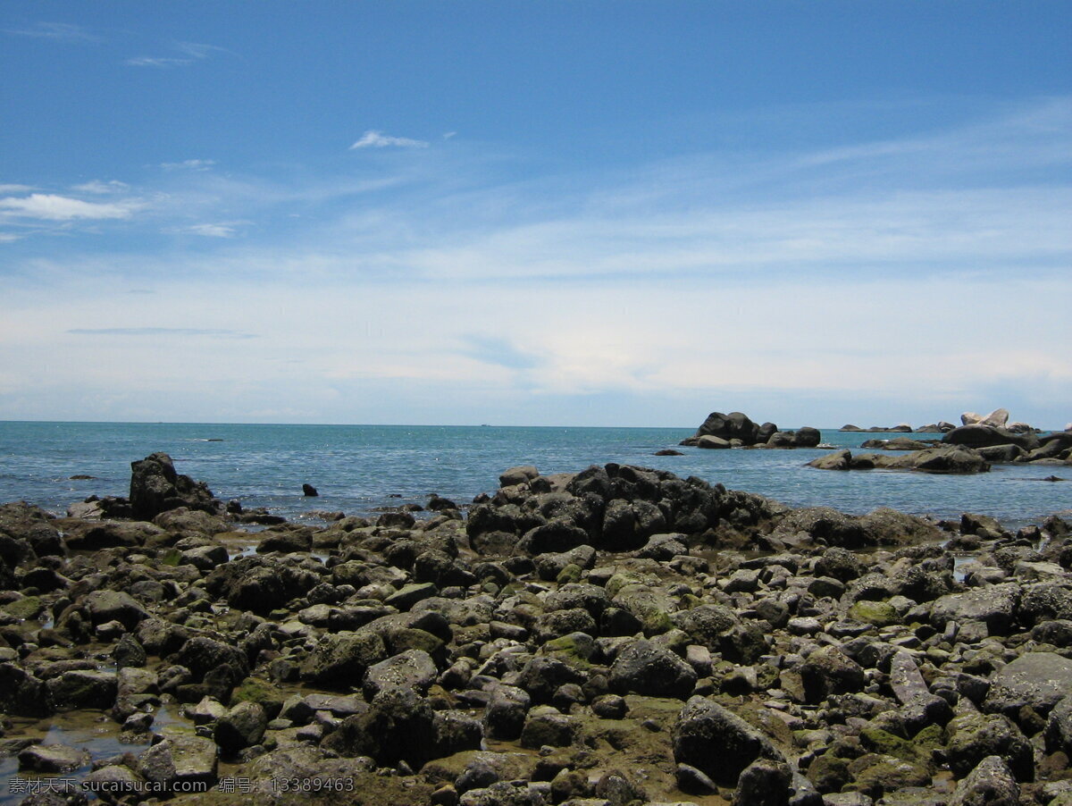 海景 白云 大海 海边 海滩 礁石 景 蓝天 旅游 沙滩 椰子树 夏天 夏日 清凉 阳光 山水风景 自然景观