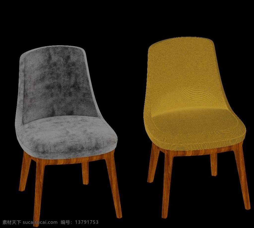 椅子 3d模型 现代 北欧 max 3d作品 3d设计 室内模型