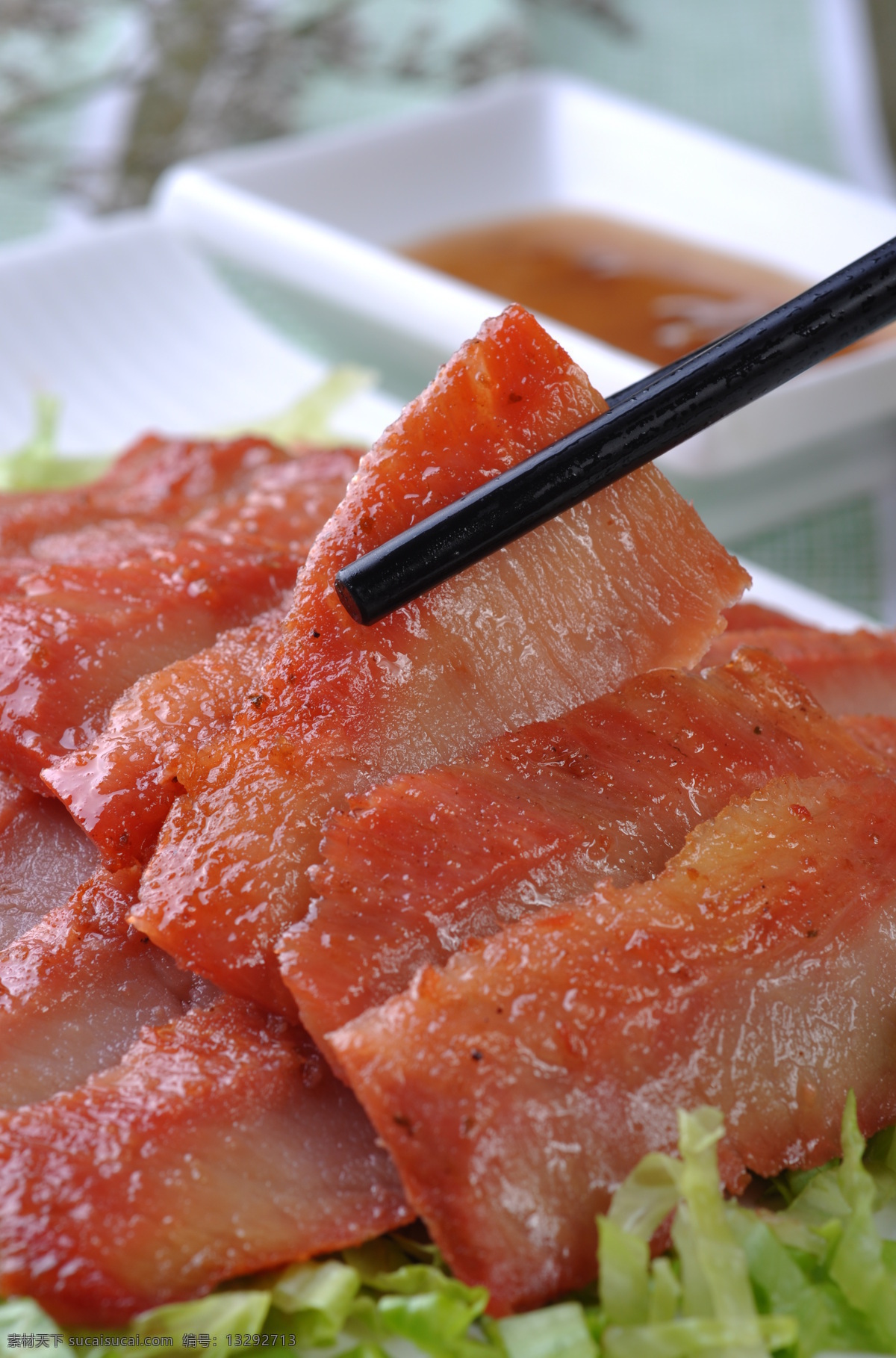碳烤猪颈肉 猪颈肉 烤肉 烤猪肉 粤菜 凉菜 餐饮美食 传统美食