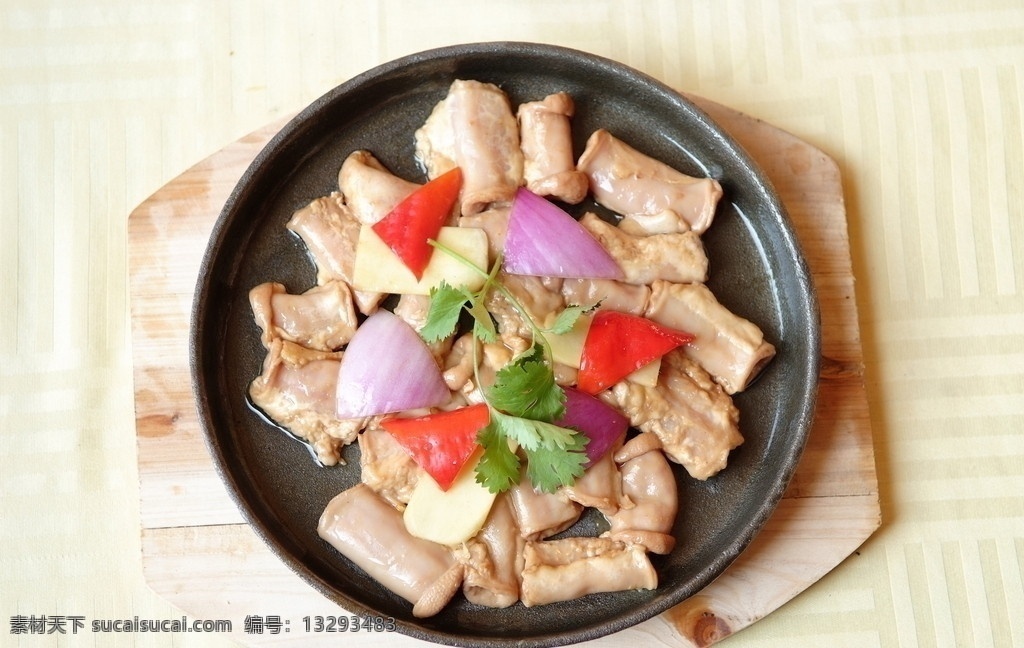 铁板嗜鲜笔肠 铁板系列 大肠 肥肠 猪大肠 猪肠 传统美食 餐饮美食