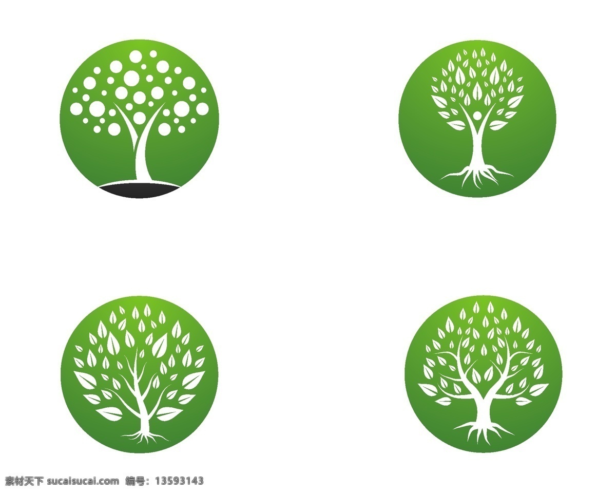 抽象树图标 图标 树 标签 标识 标志 绿树 标志图标 其他图标