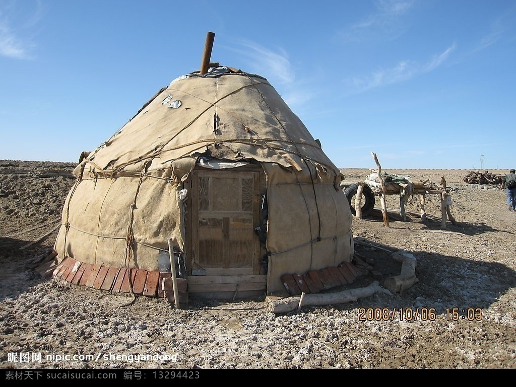 蒙古包 内蒙古 额济纳旗 旅游摄影 戈壁 人文景观 摄影图库
