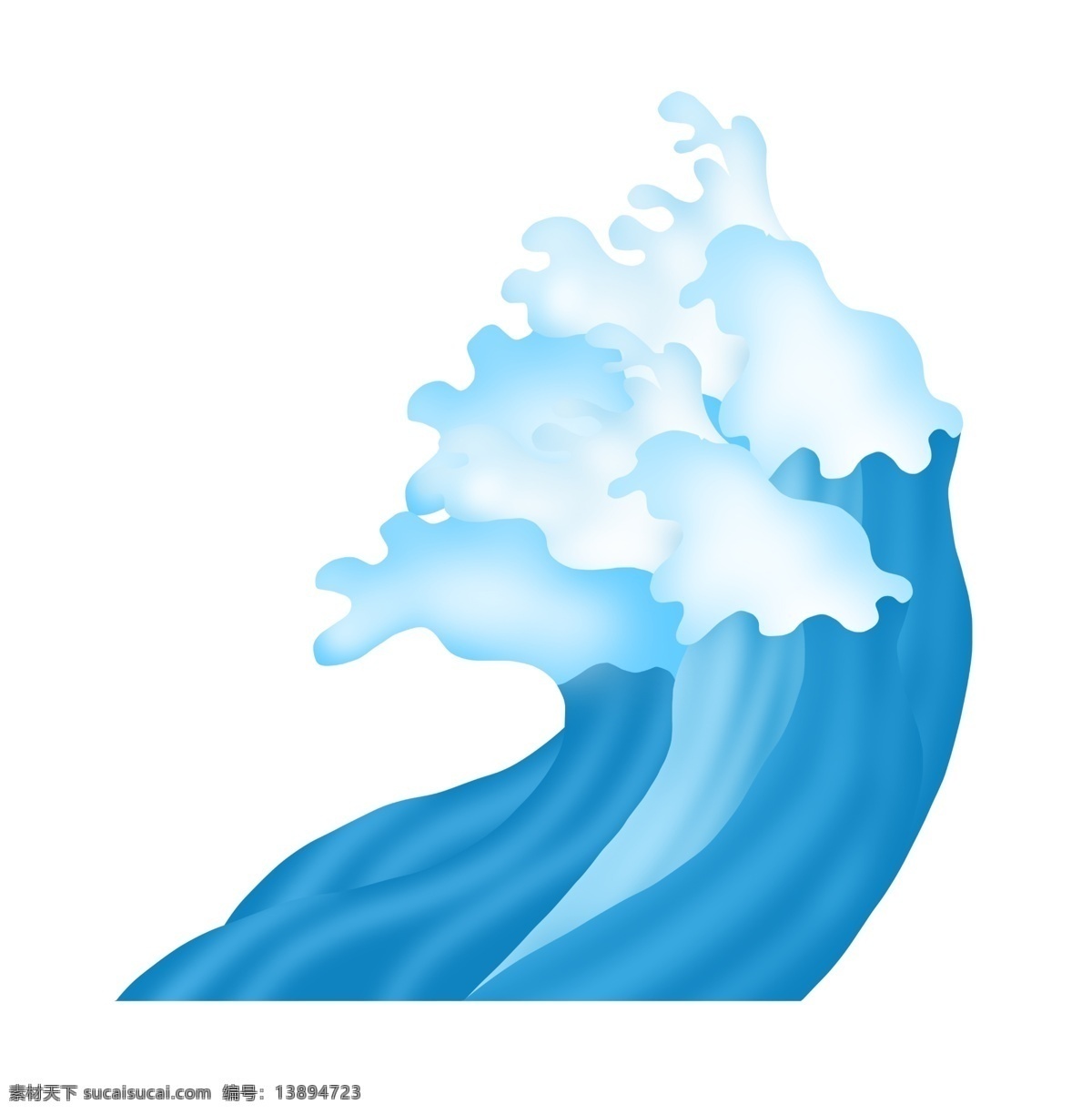 蓝色 海浪 白色 浪花 夏季 海边 度假 免 抠 海边度假