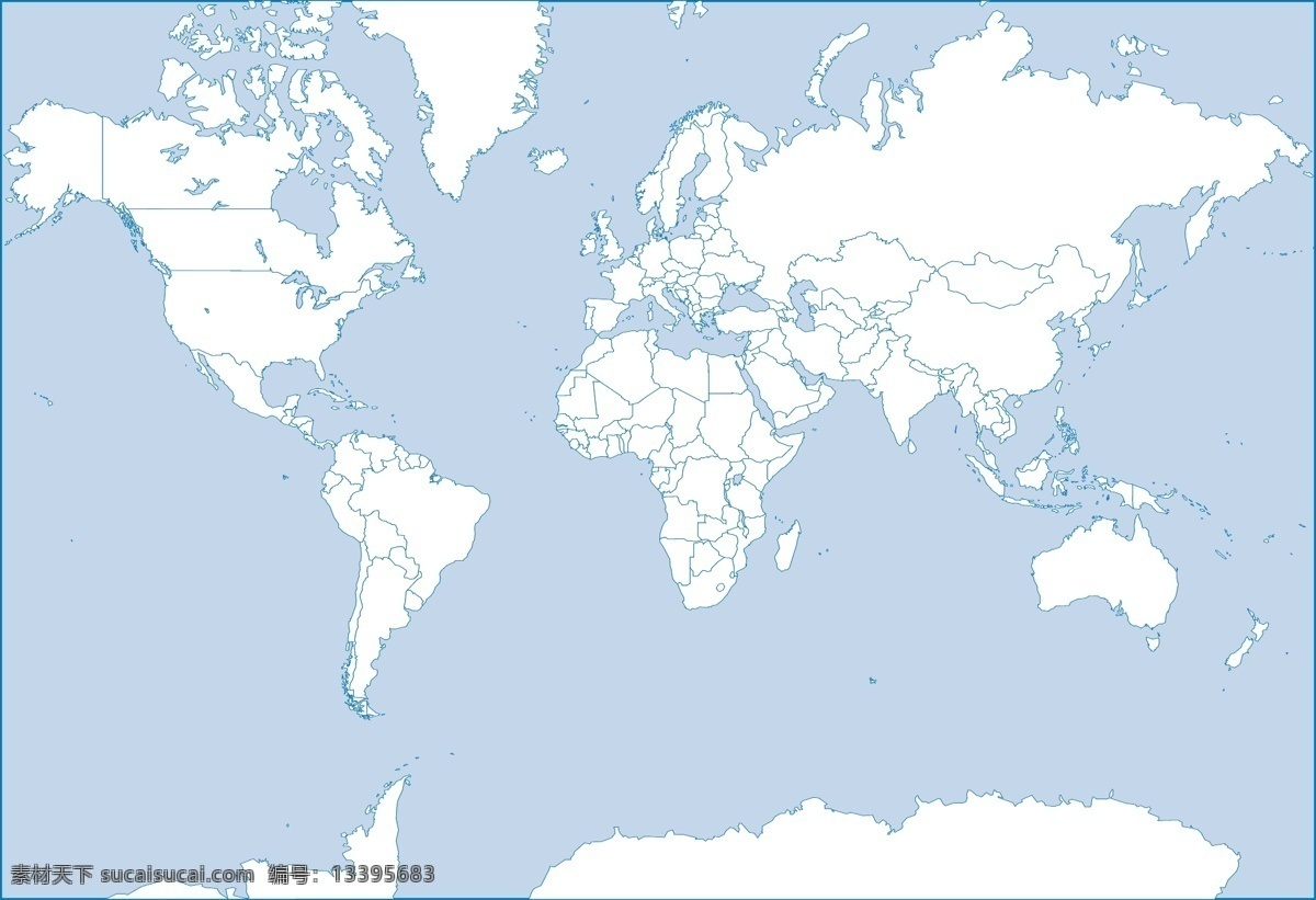 世界地图 剪影 矢量 地区 明 矢量素材 国家区域 矢量图 其他矢量图