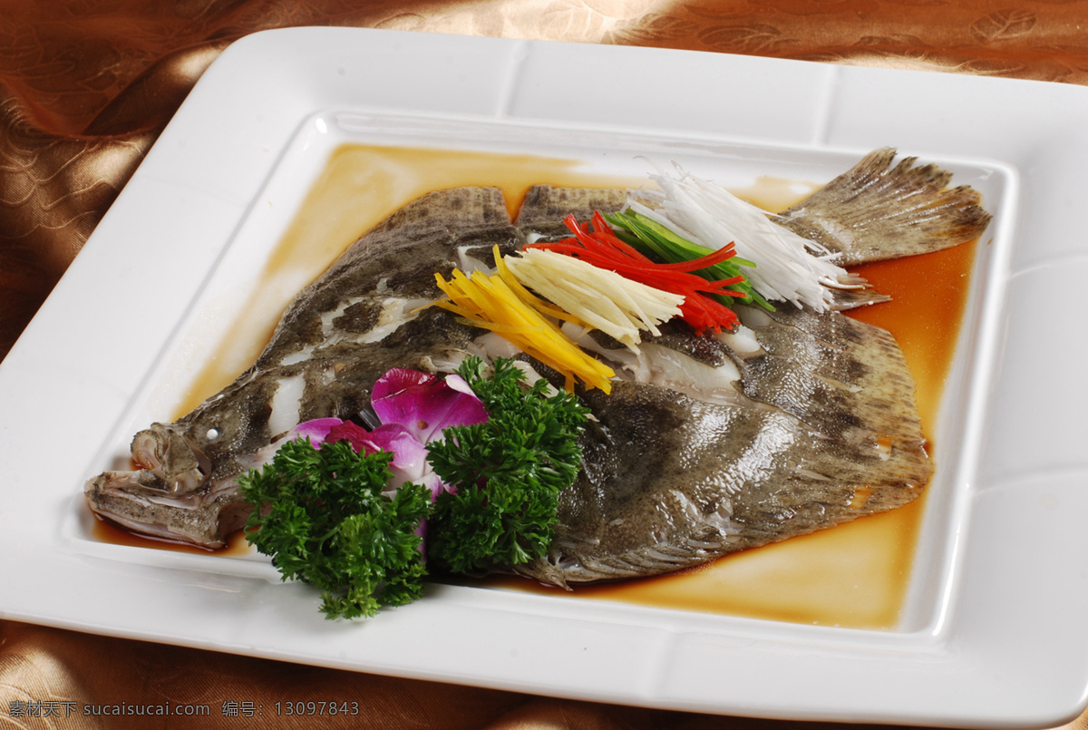 清蒸多宝鱼 美食 传统美食 餐饮美食 高清菜谱用图