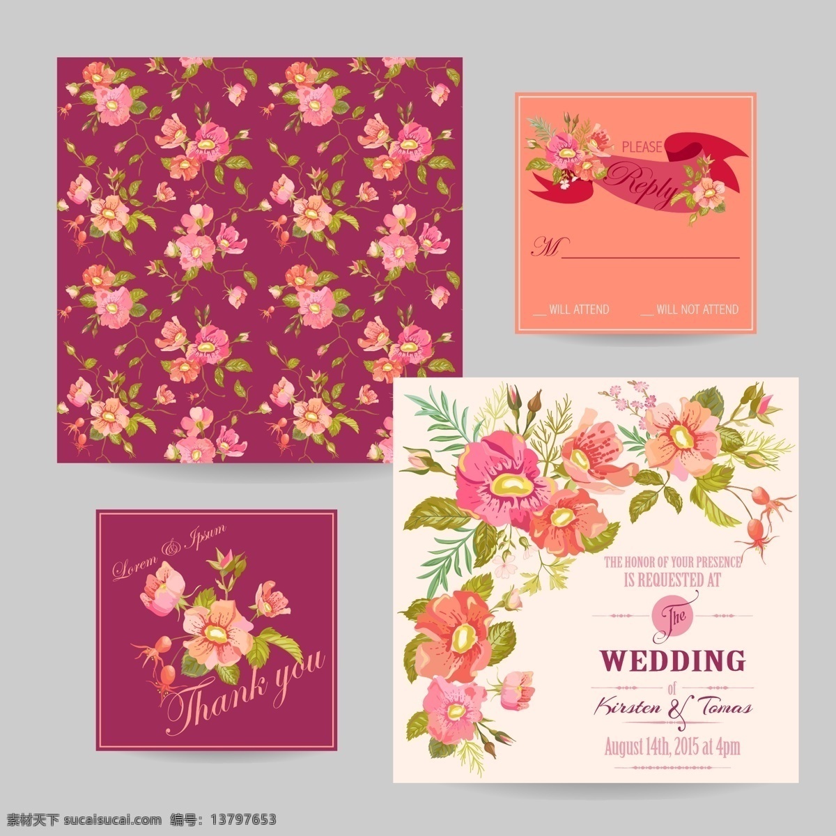 浪漫的花纹 背景 植物 浪漫 花纹 花朵 灰色