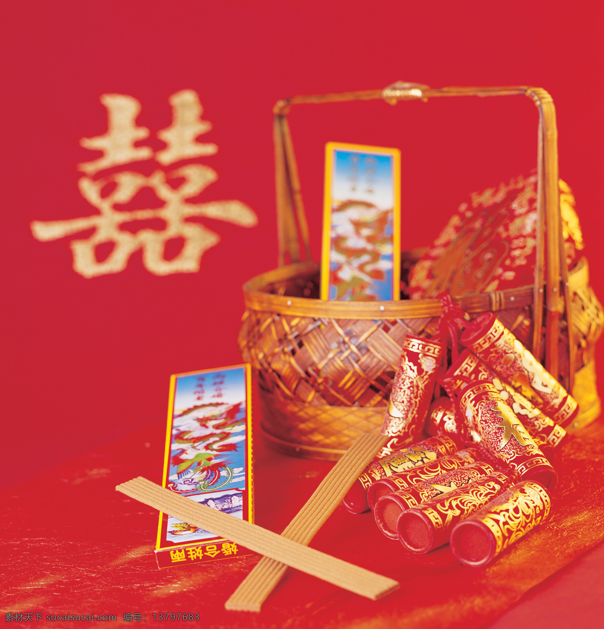中国喜 喜字 红色
