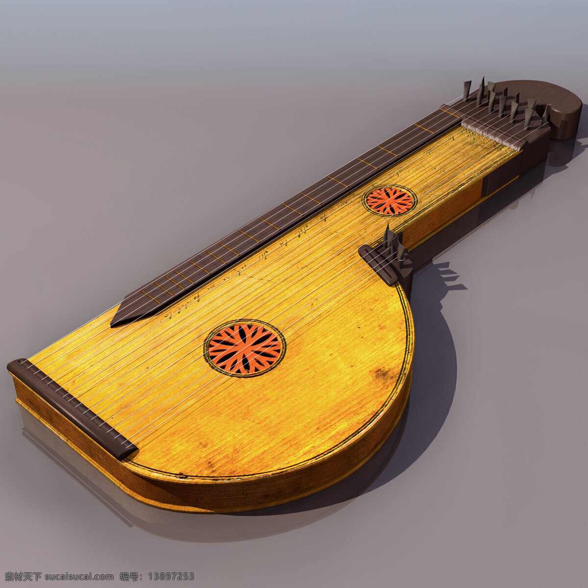 古筝 乐器 模型 zither 文化用品 古筝乐器模型 乐器模型 3d模型素材 电器模型
