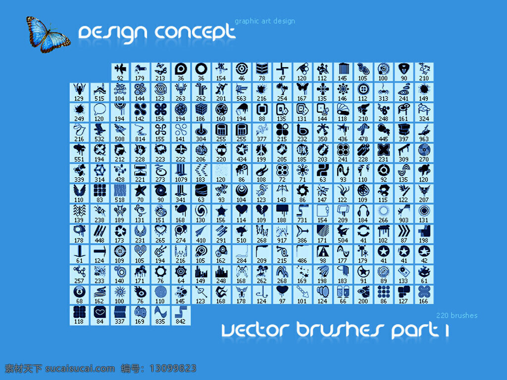 矢量 图形 笔刷 集 形状 psd源文件
