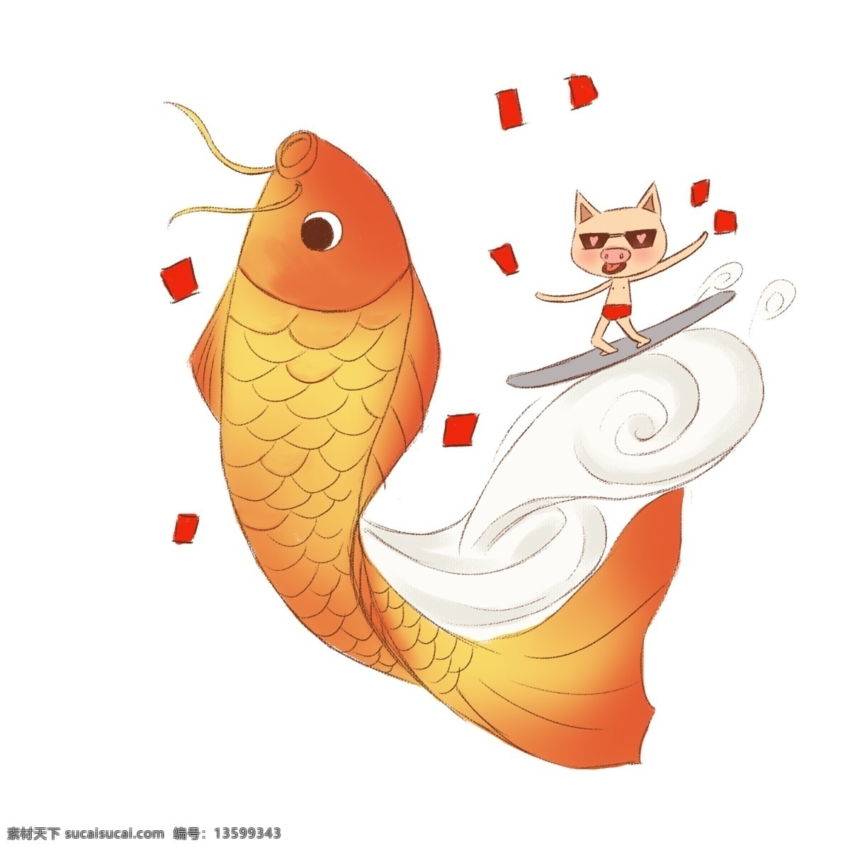 2019 春节 卡通 手绘 吉祥如意 年年有余 小红 猪 红包 年年有鱼 萌萌哒小红猪 发财鱼 祥云图 抢红包 猪年 大发 吉祥 猪年发财 萌 哒 新年 春节红包图 元宝发发发 手绘元宝 手绘猪