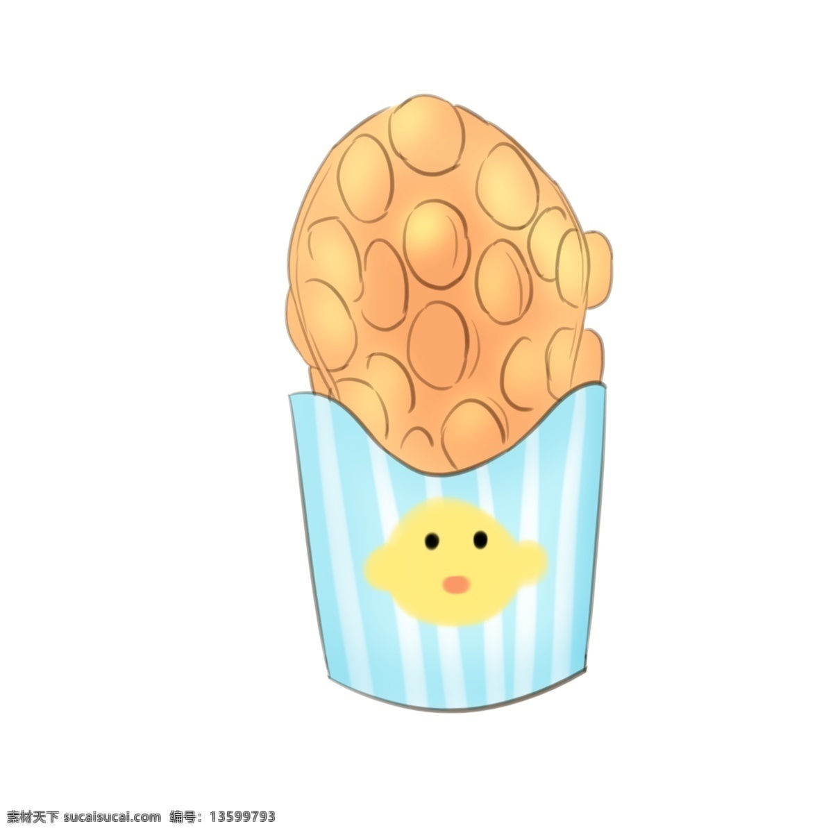 立体 黄色 鸡蛋 仔 插图 蓝色杯子 一杯鸡蛋仔 黄色鸡蛋仔 好吃的鸡蛋仔 立体鸡蛋仔 黄色图案 可口的鸡蛋仔