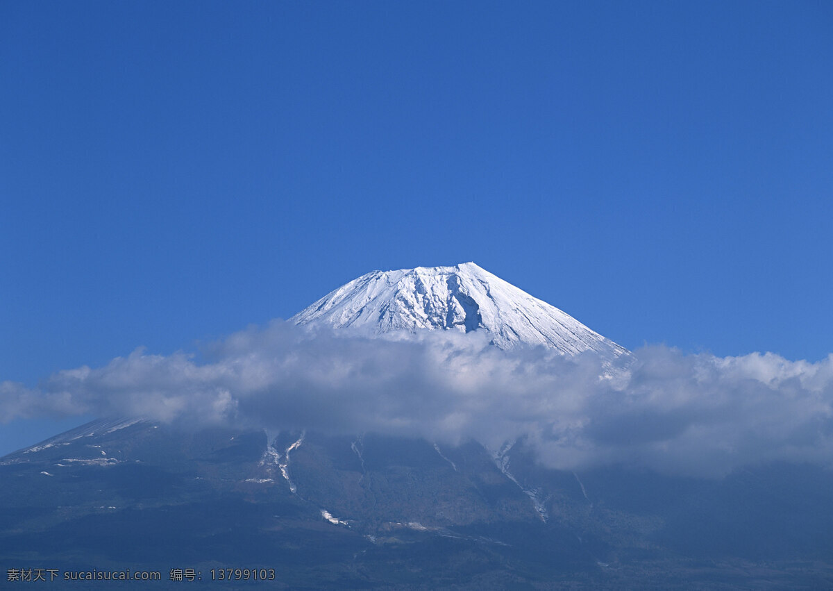 富士山 日本 雪山 旅游 国外旅游 37樱花 自然景观 自然风景 蓝色