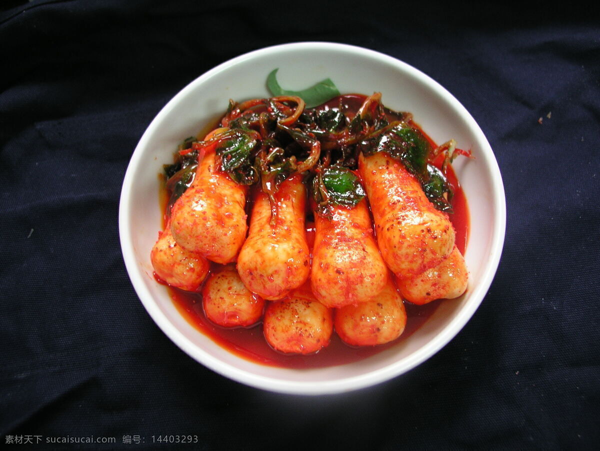 萝卜泡菜 韩国料理 传统美食 辣白菜 辣萝卜 腌菜 咸菜 餐饮美食