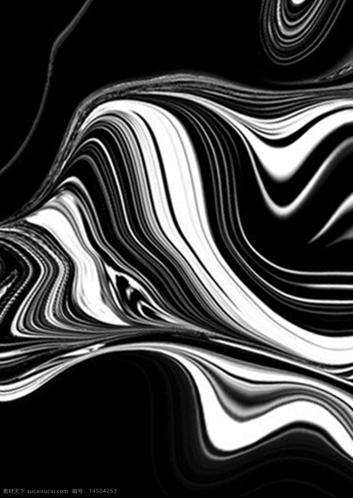 大理石 时尚 抽象 底纹 黑白 运动 线条 几何