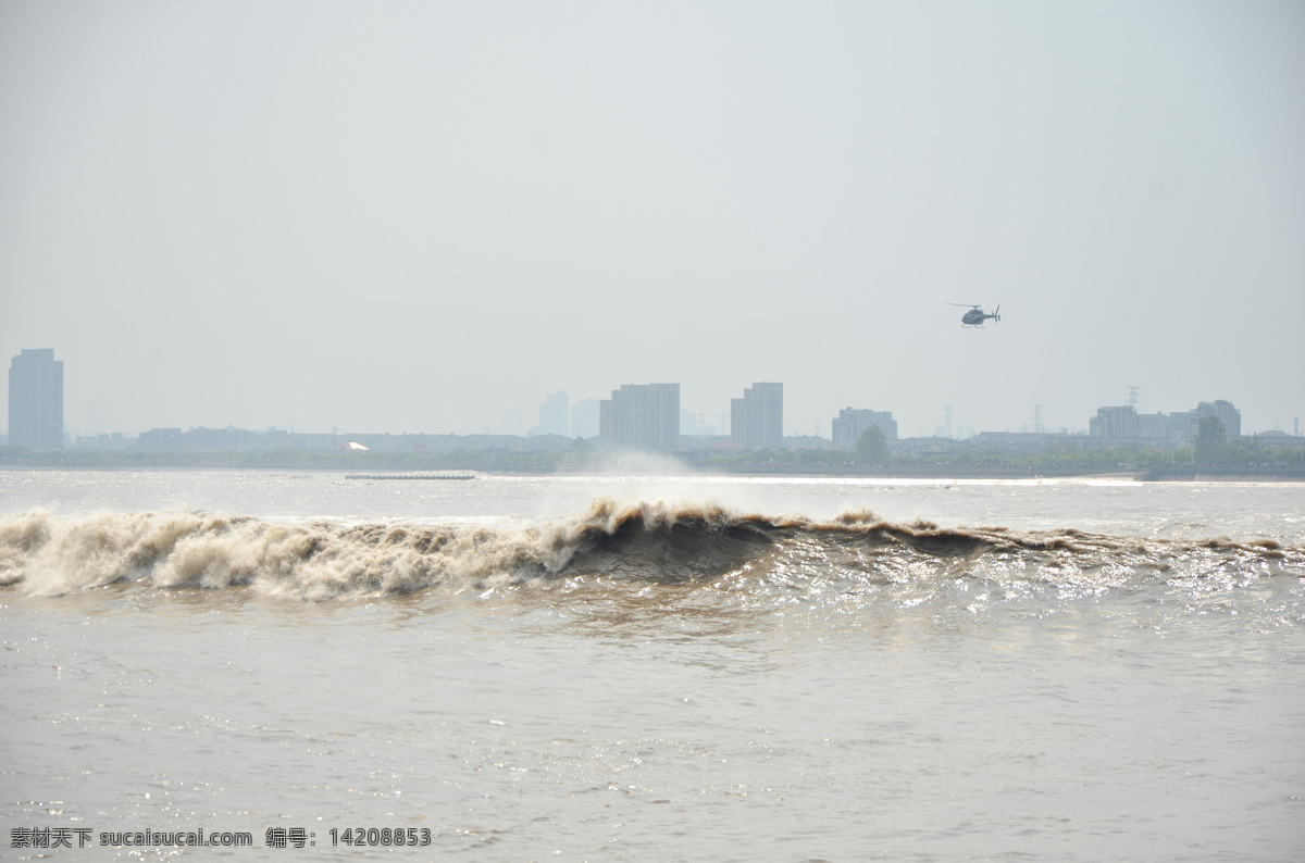 钱塘江大潮 海宁 鱼塘江 观潮 盐仓 自然景观 风景名胜
