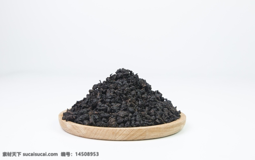 重焙乌龙茶 乌龙 茶 黑色 盘子 木质 碳焙 重焙 黑乌龙 餐饮美食 食物原料
