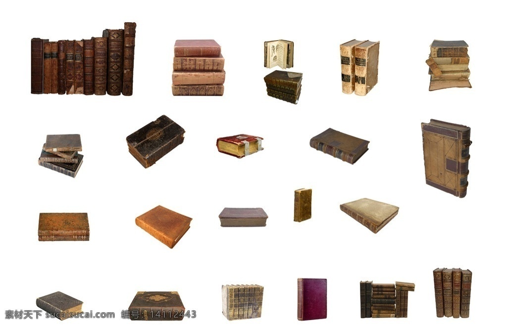古老的书本 分层 设计素材 旧书 古书 书本 旧书分层素材 设计元素 psd素材 集 源文件