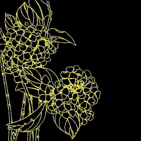 白描花卉 矢量 矢量cdr 设计素材 植物图案 中华图典 矢量图库 黑色