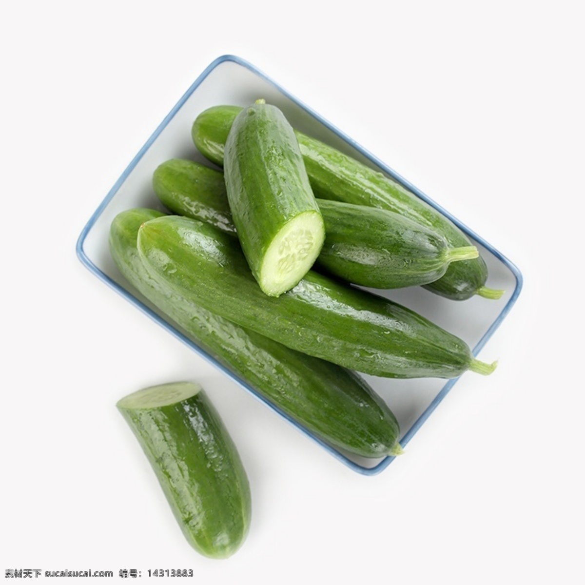 水果 蔬菜 黄瓜 盘子 俯视图 美容 养颜