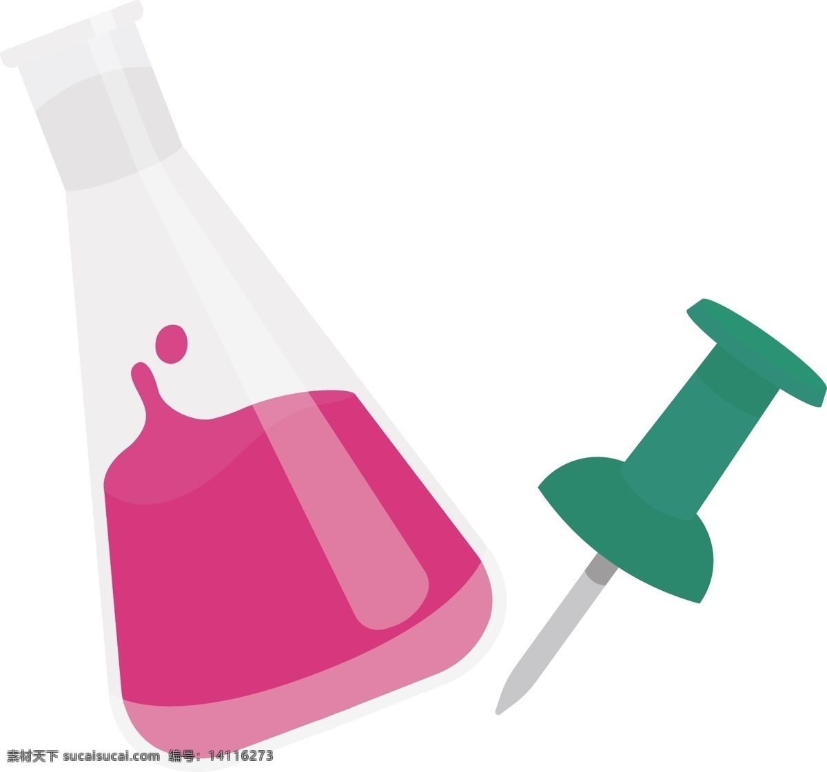 锥形 瓶 化学 烧杯 锥形瓶 实验工具 别针 化学实验 生活百科 学习用品
