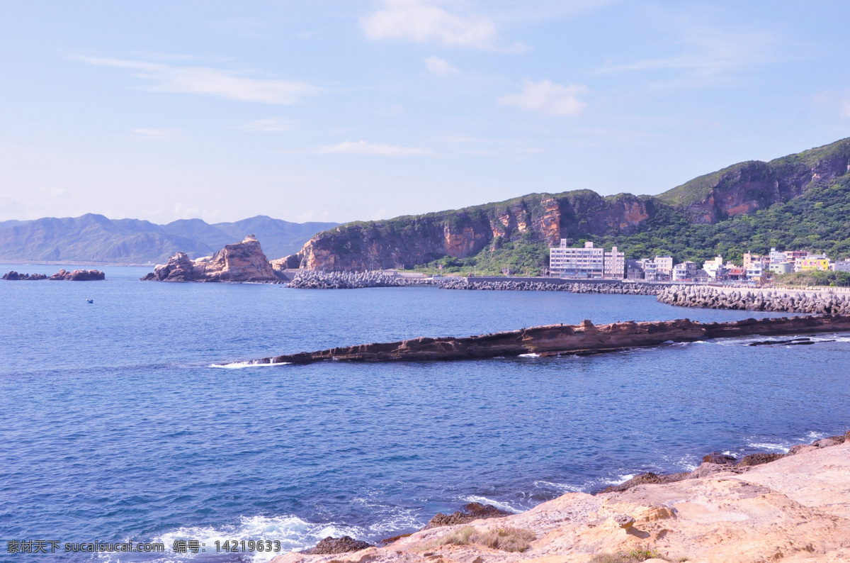 海边 大海 风景 国外旅游 海滩 蓝色 旅游摄影 台湾 psd源文件