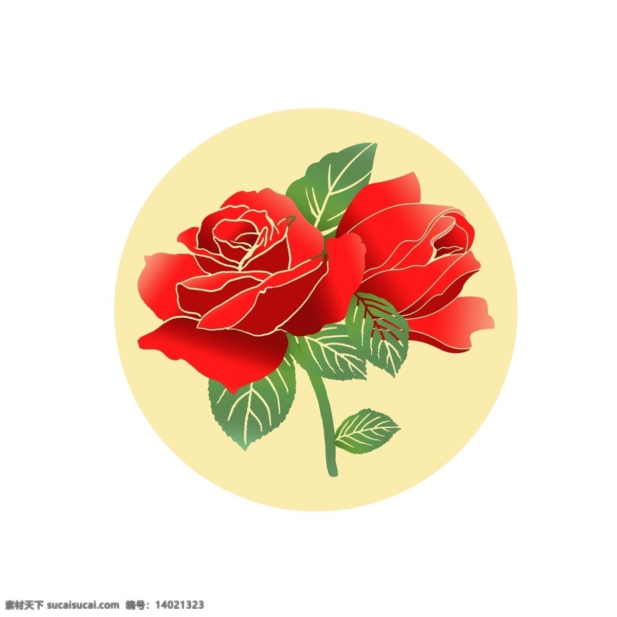 玫瑰花 手绘 玫瑰红色 玫瑰 情人节 元素 红色玫瑰 情人节玫瑰 手绘玫瑰 手绘花卉 喜庆 玫瑰元素 节日玫瑰