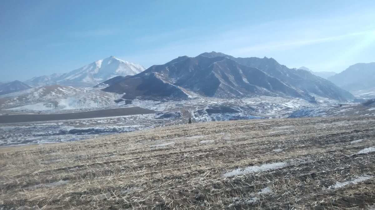 扁都口的冬 冬天 背景 自然 风景 扁渡口美景 山野田园 祁连山 甘肃 民乐风景 自然景观 自然风景