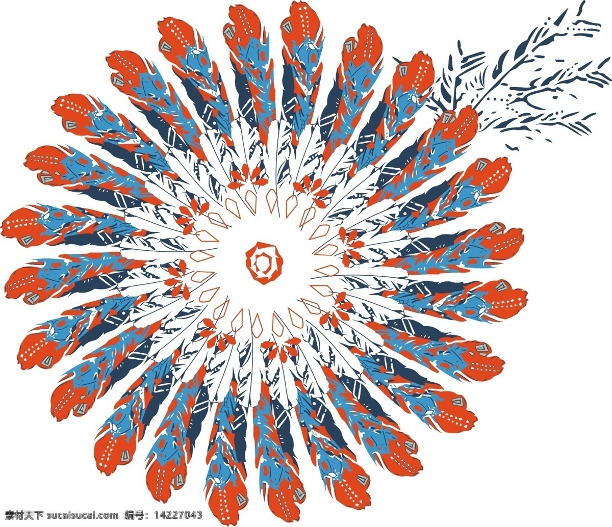 羽毛 民族风图片 数码印花 丝巾 方巾 手绘花 几何 民族风 分层
