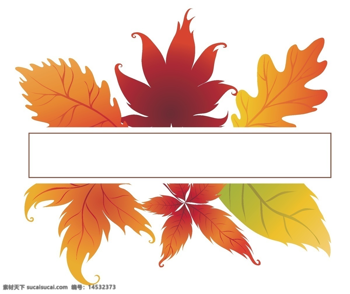 矢量图 手绘 枫叶 装饰 标签 销售 促销 手绘枫叶 装饰标签