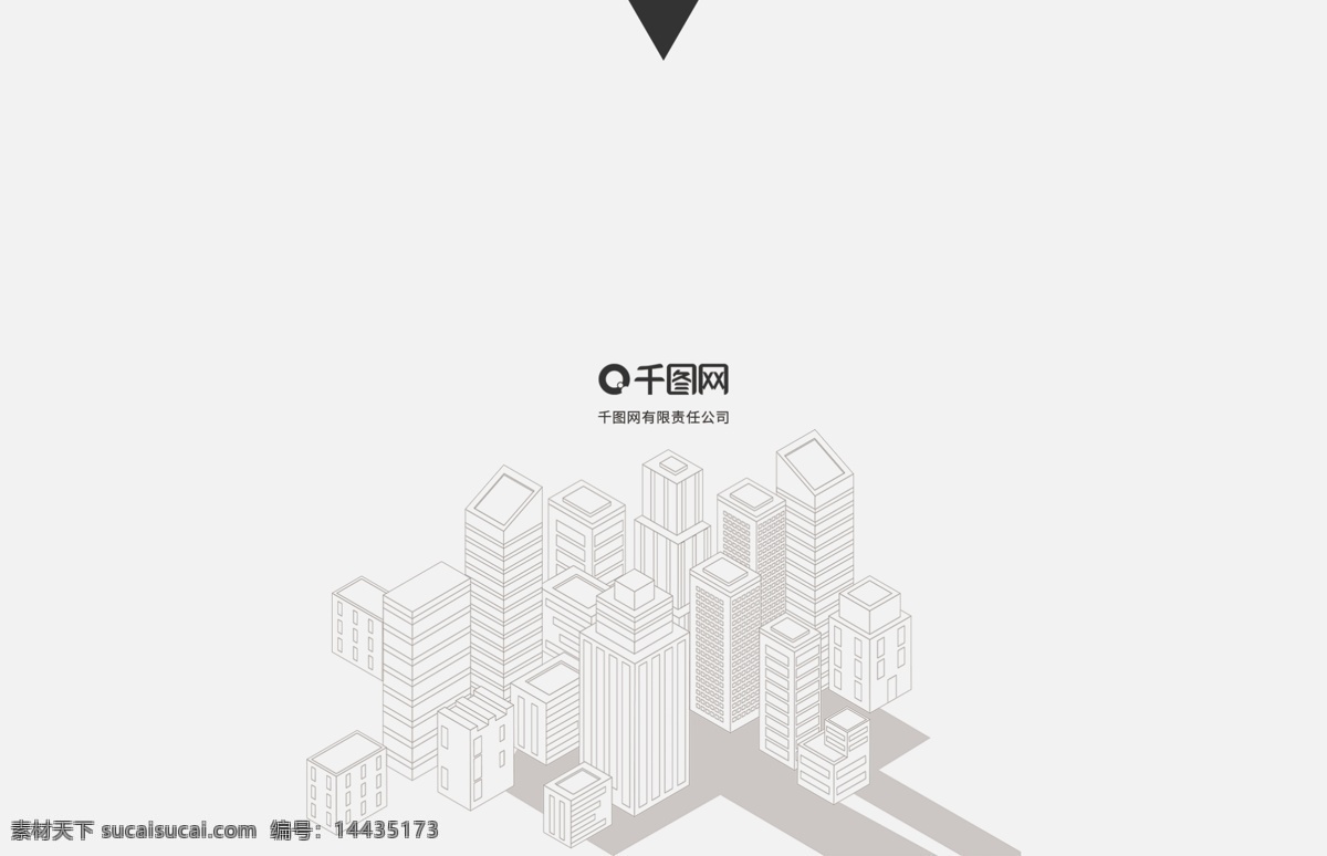 线条 建筑 极 简 风格 名片 线稿 极简 简约 大气