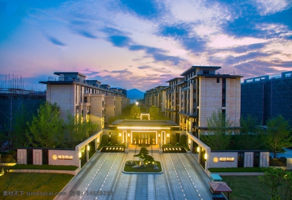 地产 洋房 实拍 高清 小区图片 小区 绿化 小区入户大门 新中式 地产摄影 建筑园林