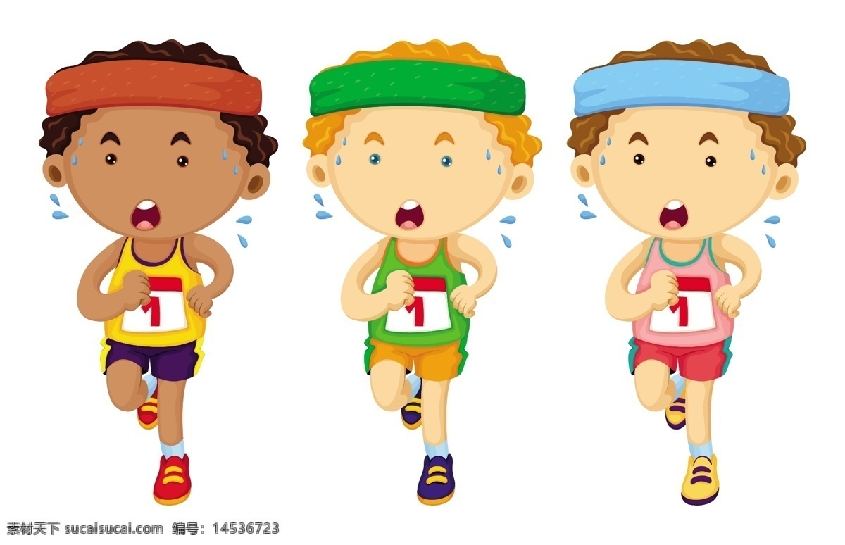 卡通 运动员 卡通运动员 体育 跑步 训练 比赛 手绘 人物 儿童 学生 动作 体育素材 体育项目 卡通儿童 卡通设计