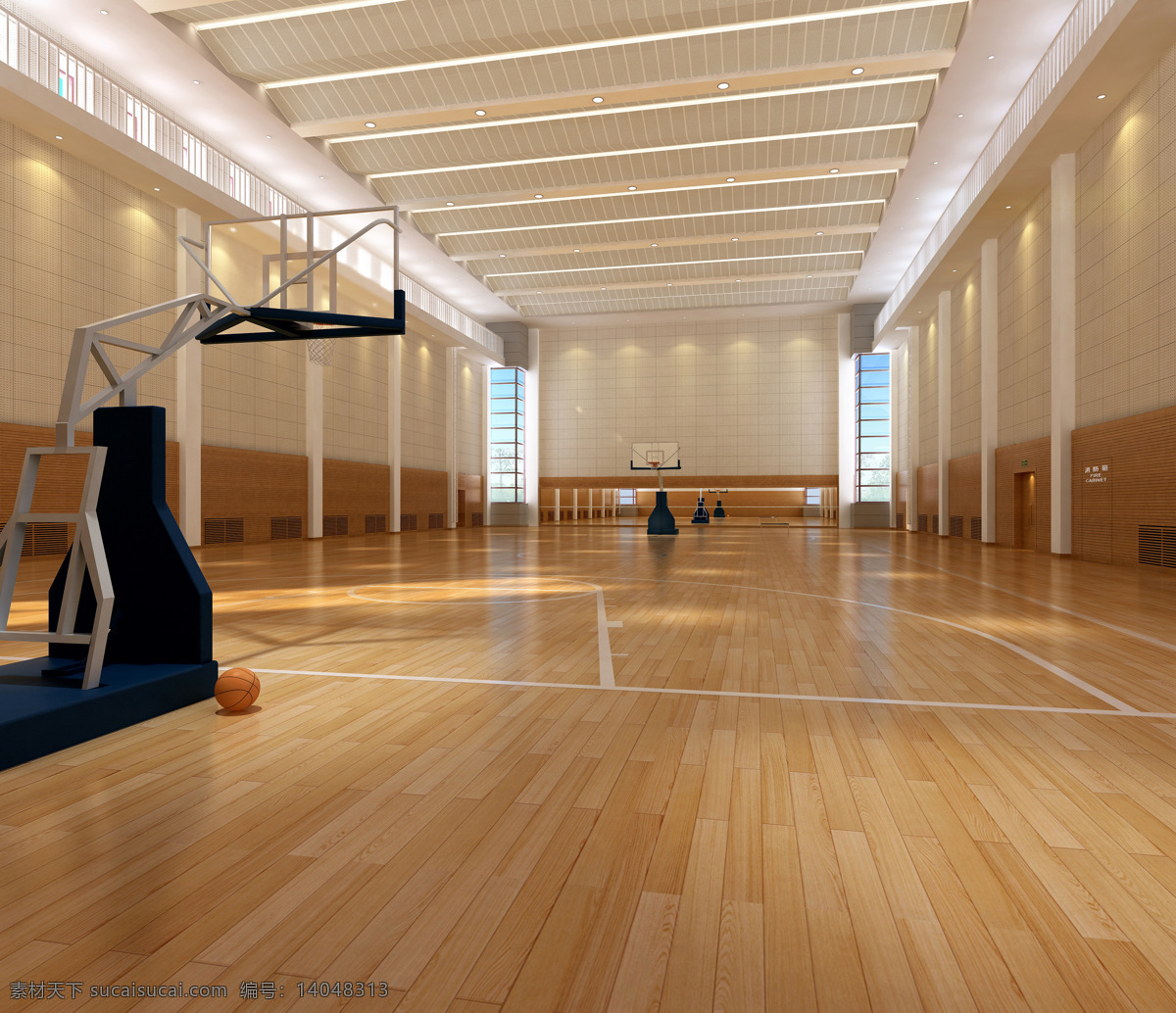 室内设计 效果图 资料 篮球馆 地板 环境设计