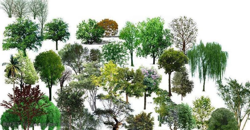 树木 树木素材 园林植物 特多 配景素材 园林 建筑装饰 设计素材 3d模型素材 室内场景模型
