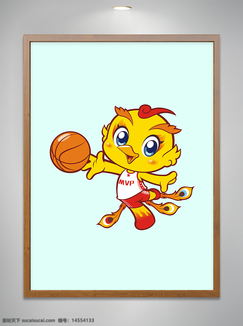 卡通原创 卡通吉祥物 卡通动物 卡通可爱小凤凰 卡通可爱小凤凰打篮球 打篮球 cdr矢量图