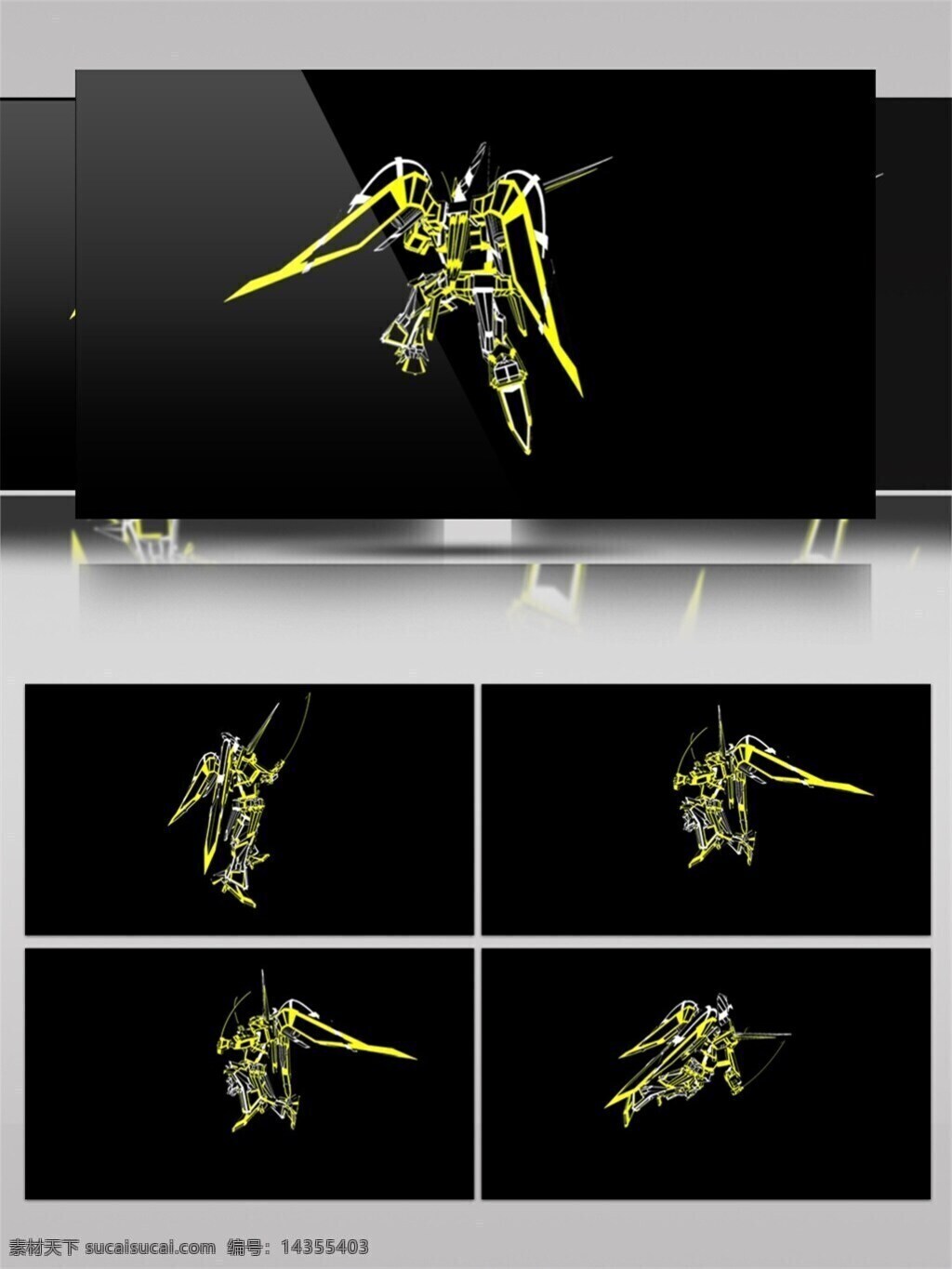 人物 动画 展示 视频 科技 影视后期 视频素材 动态视频素材 动画模型 vj线条
