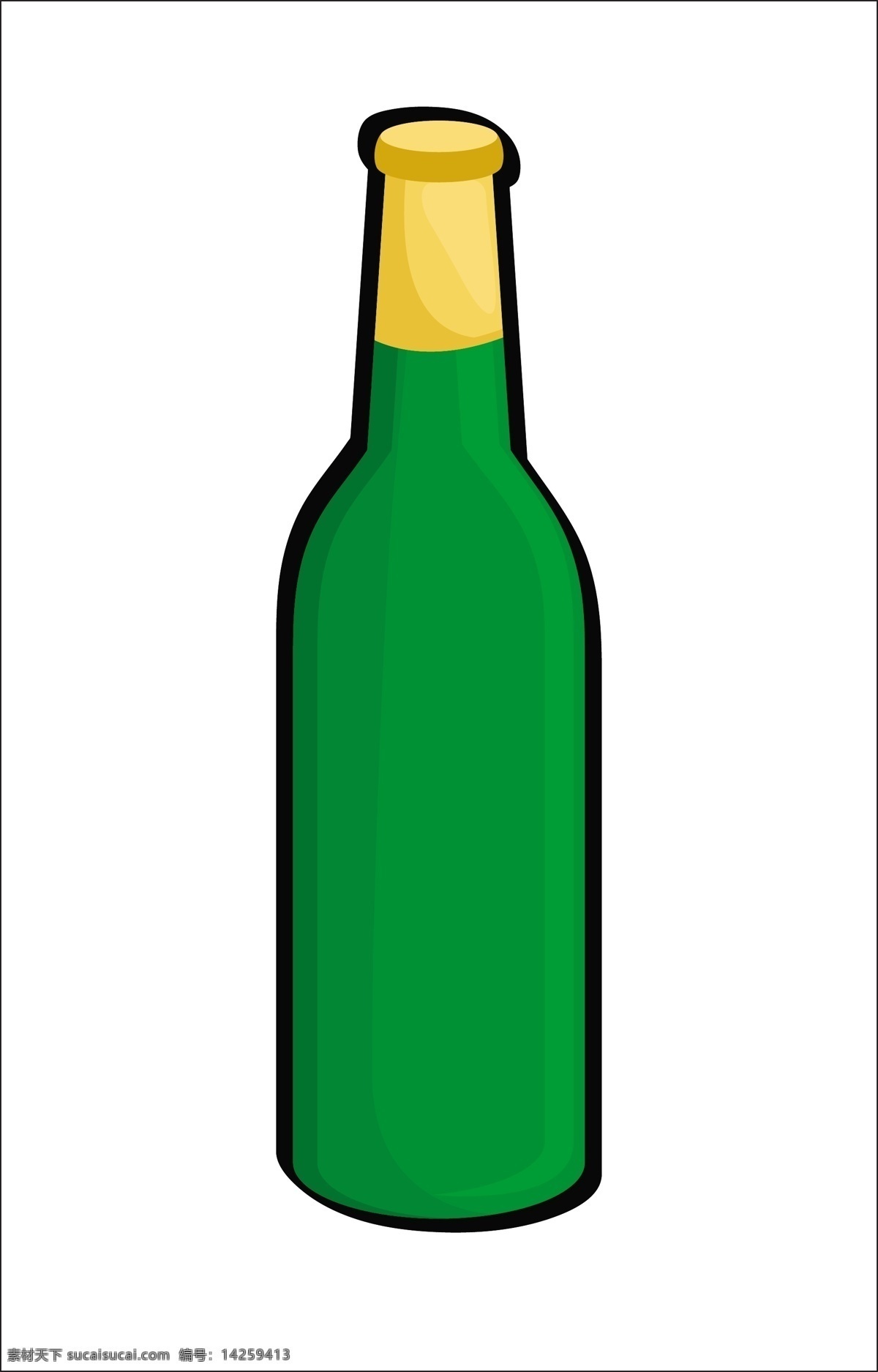 啤酒瓶 形状 矢量 白色