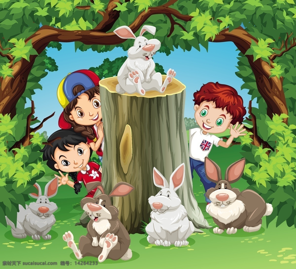 卡通兔图片 卡通兔 兔子 卡通 插画 漫画 动物 可爱 兔子素材 复活节 兔 儿童 学生 卡通动物生物 卡通设计