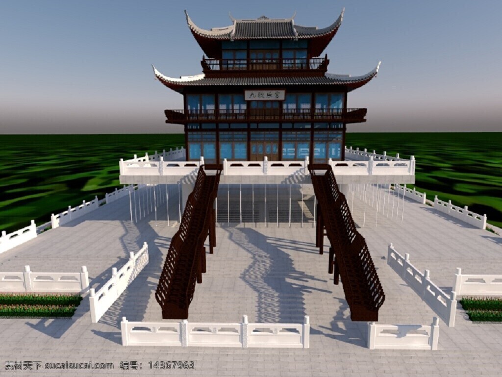 古建筑 宫殿 3dmax 模型 大气 阁楼 中国风