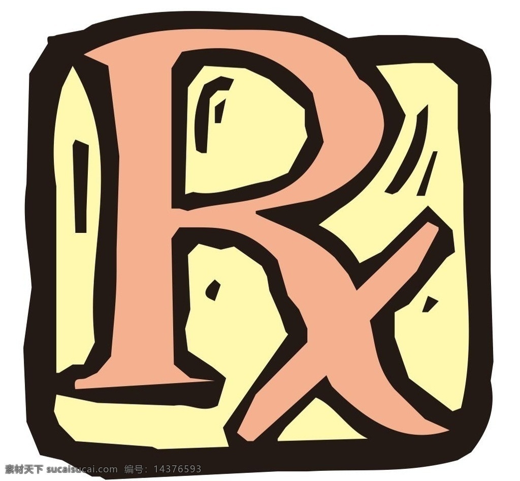 rx标志 rx 标志 处方药 插画 简笔画 线条 线描 简画 黑白画 卡通 手绘 简单手绘画 矢量图 生活百科矢量 生活百科 医疗保健