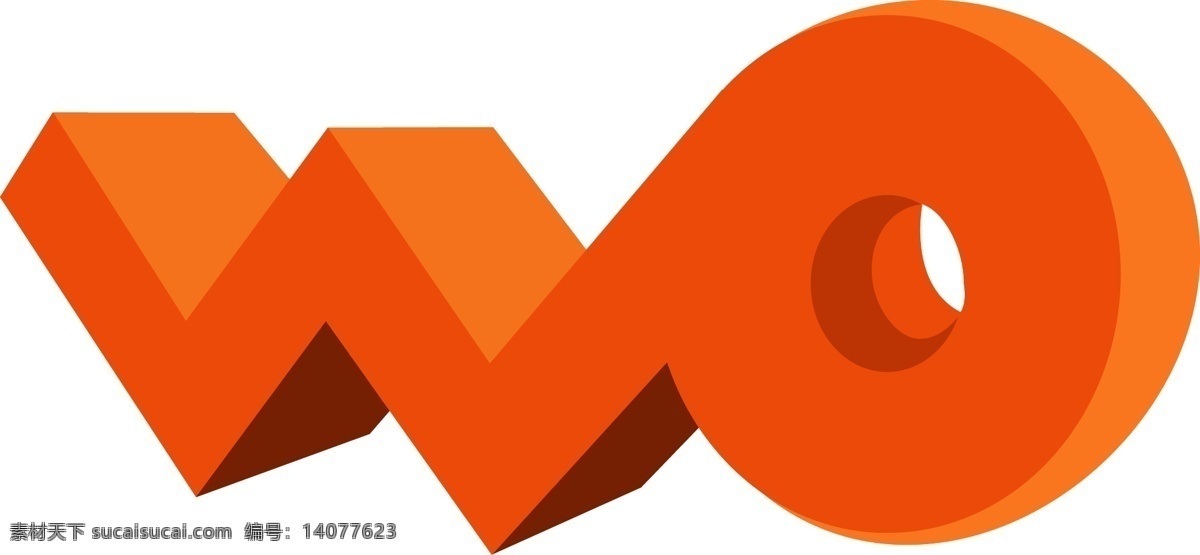 联通wo 联通沃 wo 标志 企业logo 矢量图库 现代科技 通讯科技