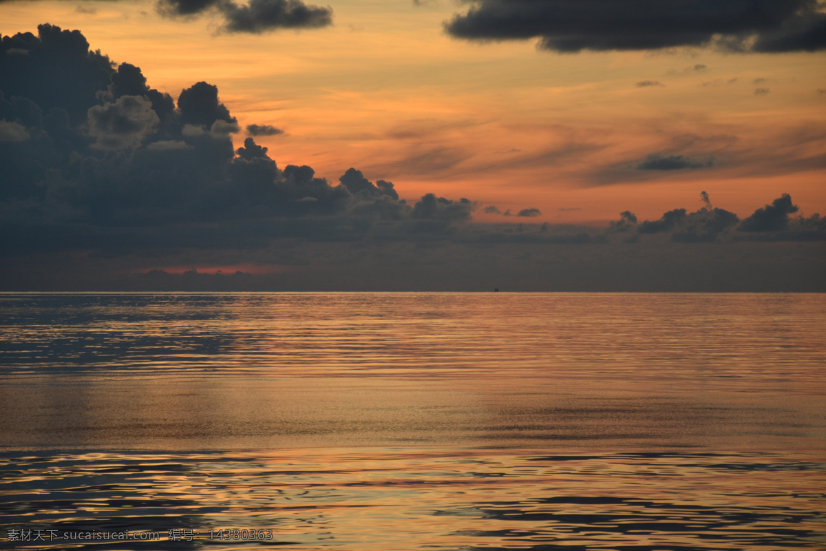 印度洋 落日 风景