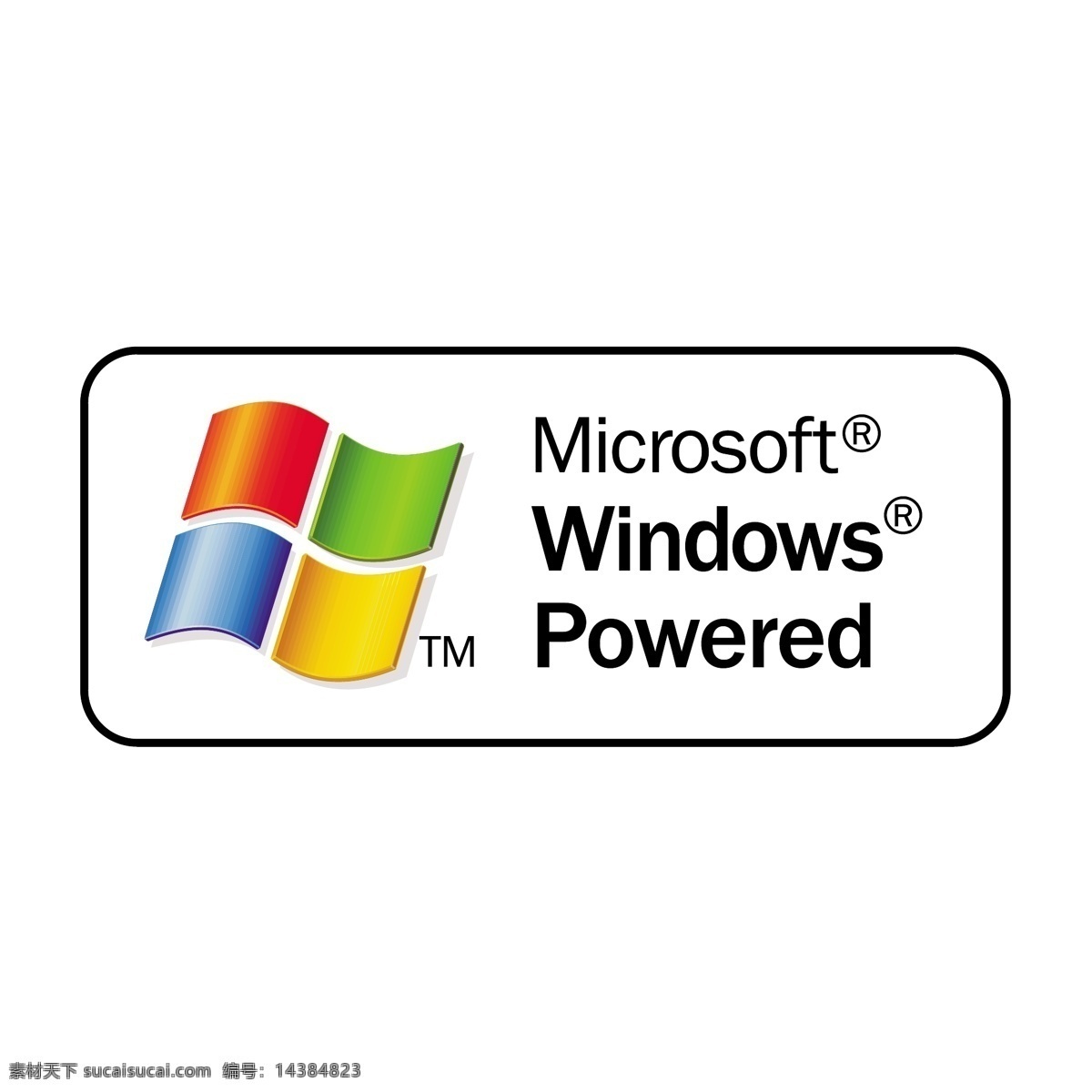 微软 windows 标识 标识为免费 白色